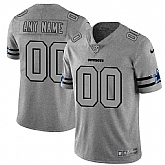Nike Cowboys Customized 2019 Gray Gridiron Gray Vapor Untouchable Limited Jersey,baseball caps,new era cap wholesale,wholesale hats